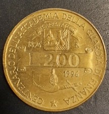 200 Lire REPUBBLICA ITALIANA - CENTENARIO ACCADEMIA GUARDIA DI FINANZA 
