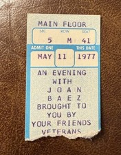 JOAN BAEZ RARO BIGLIETTO