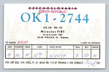 Radioamatore QSL OK1-2744