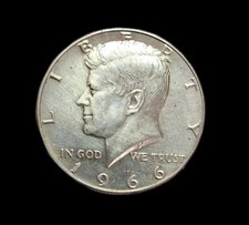 Half Dollar Kennedy 1966