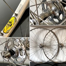 Ruote CAMPAGNOLO Record High Flange, Cerchi FIAMME Raggi STELLA Vintage WHEELSET
