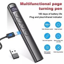 Presentatore wireless USB PowerPoint puntatore clicker penna laser PPT telecomando