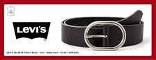 Levi's CALNEVA cintura donna - color nero - 100% pelle misura 60 cm-fibbia ovale