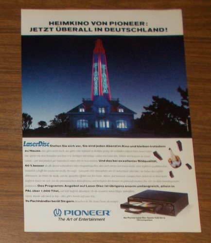Rara pubblicità pioneer - pubblicità,