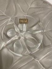 Piatto Cristallo Lalique , diametro 34 cm. Perfetto