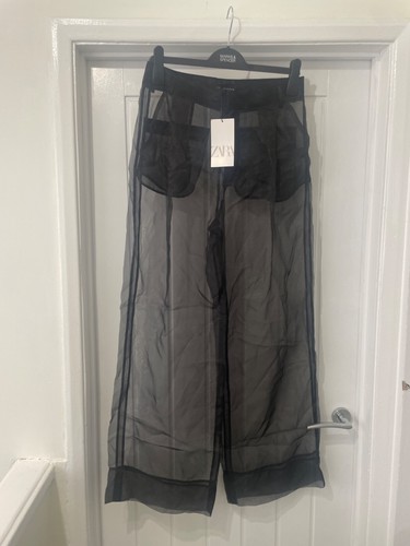 Pantalone zara organza nero - zara,
