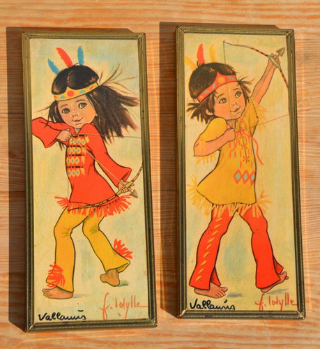 Paire tableau idylle - tableau,