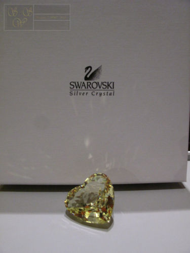 Swarovski cuore giallo nuovo - giallo,