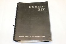 Manuale uso e manutenzione - tornio tornio - DUBIED - 517 r 6 - anno 1964