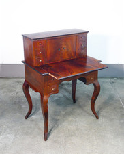 ⚜️ SCRITTOIO SECRETAIRE VITTORIANO LEGNO EPOCA 1800 PIANO ESTRAIBILE CASSETTI