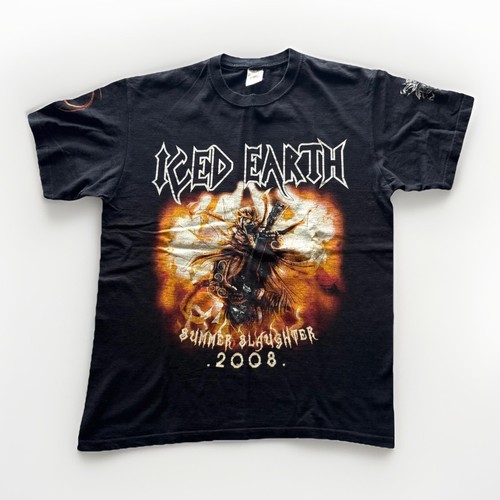 Shirt iced earth uomo nera - m,