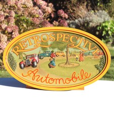 Tableau Country Corner vintage modèle Retrospective Automobile
