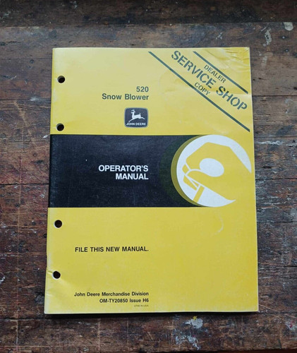 John deere 520 spazzaneve - deere,