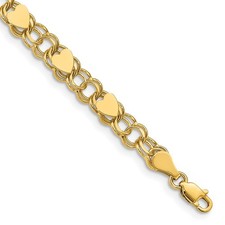 Bracciale doppio anello 10k