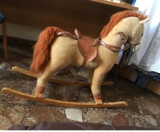 Vecchio Cavalluccio a dondolo vintage giocattoli bambini antiquariato d'epoca