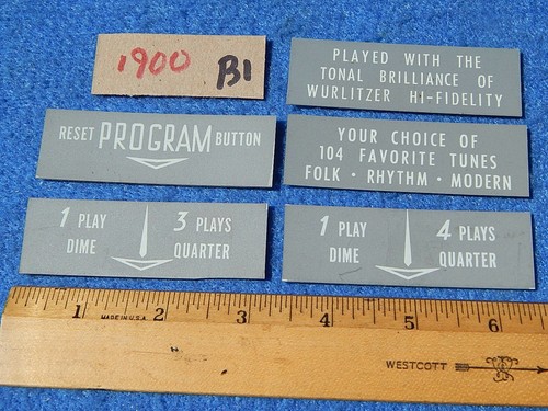 Wurlitzer 1900 inserti porta - inserti,