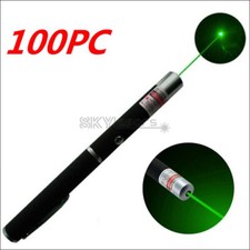 Penna puntatore laser verde 100 pezzi 1MW 532nm fascio di luce visibile gatto animale domestico ragazzo