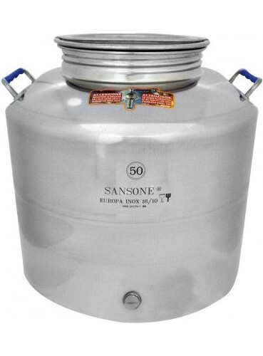 Bidone fusto 50lt - , inox