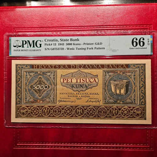 Croazia 5000 kuna 1943 - croazia,