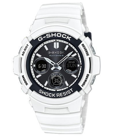 Casio shock awg m100sbw - casio, g
