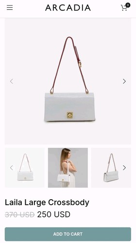 Splendida borsa arcadia bianca - borsa,
