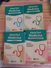 Libri Alpha test Medicina, 4 volumi, ottime condizioni