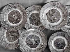 7 Piatti decorativi da parete in ceramica Corella