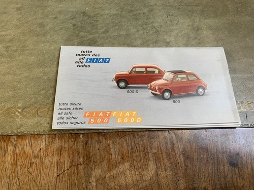 Depliant auto vintage - depliant, fiat