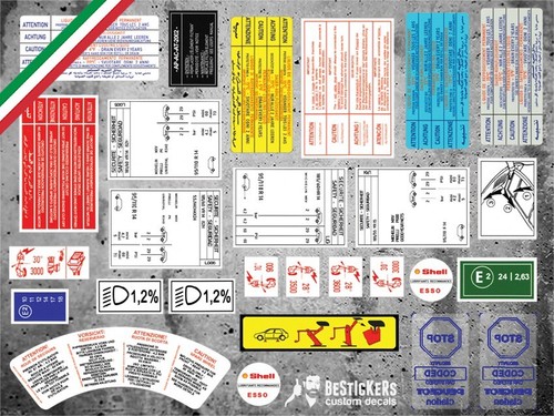 Kit adesivi labels restauro