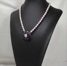 COLLANA IN ARGENTO 925 E PERLE