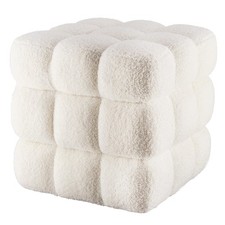 White Square Ottoman 17''3