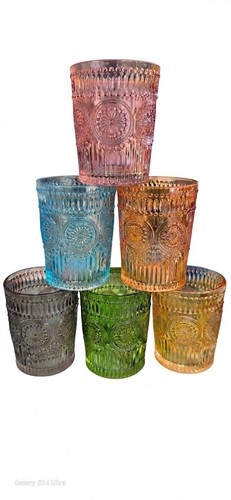 Set bicchieri colorati da - 6,