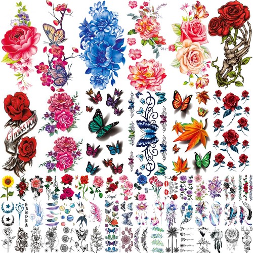 Fogli fiori tatuaggi - fogli,