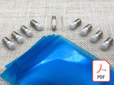 McIntosh MC2505 Lampadine LED Lampade Luci Gel Filtri Istruzioni Aggiornamento Kit