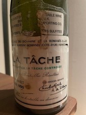 DRC La Tache 1990 Empty Bottle