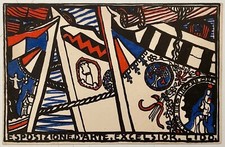 ESPOSIZIONE D'ARTE EXCELSIOR LIDO 1914 CARTOLINA ILL. ARTURO MARTINI