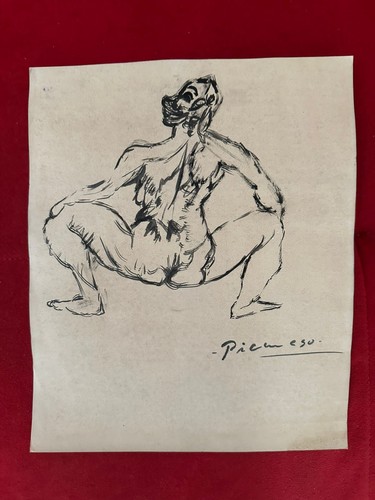 Picasso disegno su - su, carta