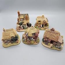 Lotto 5 Lilliput Lane miniatura collezione britannica cottage esposizione fatti a mano