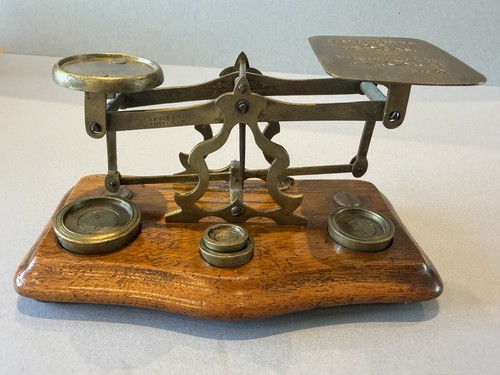 Vintage brass postal - vintage, scales
