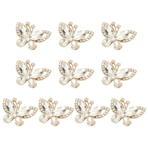 10pcs farfalle con strass - 10pcs,