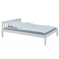 Struttura Letto alla Francese 140x200 Bianco una Piazza e Mezza Cameretta Bimbi