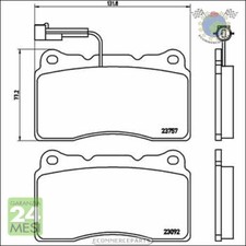 Kit pastiglie freno Xtra Brembo Anteriore per ALFA ROMEO 159 LANCIA DELTA MASER