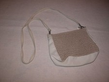 Borsettina David Jones usata, a tracolla, color panna e