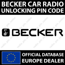 BECKER RADIO PIN CODICE AUDIO
