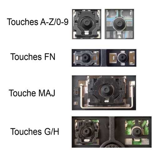 Touche clavier français - touche,