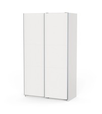 ARMADIO 2 ANTE SCORREVOLI "GHOST" BIANCO 116X59X203 CM