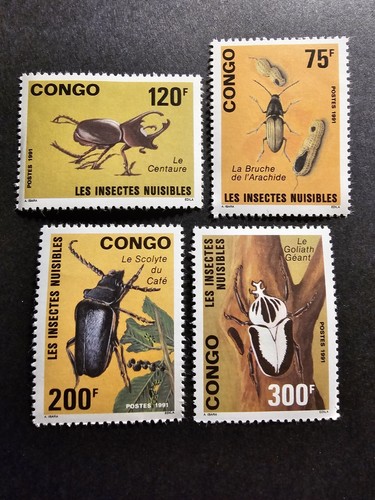 Serie 907 910 timbri congo - timbri,