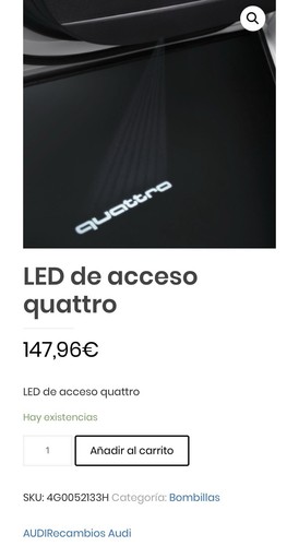 Audi beam quattro original led - audi,