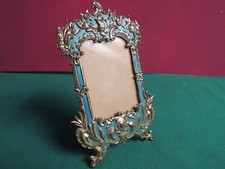 PORTAFOTO  EPOCA DECO'-METALLO VINTAGE CLASSIC0 - FRAME  PHOTO- REGALO CELESTE