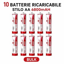 10 Batterie Ricaricabili AA